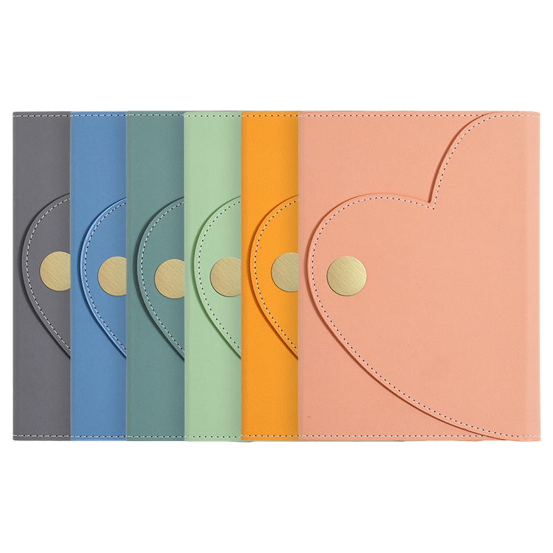 Fashion Magnetic Snap Leather  Notebook