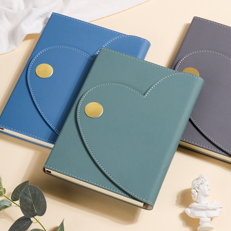Fashion Magnetic Snap Leather  Notebook