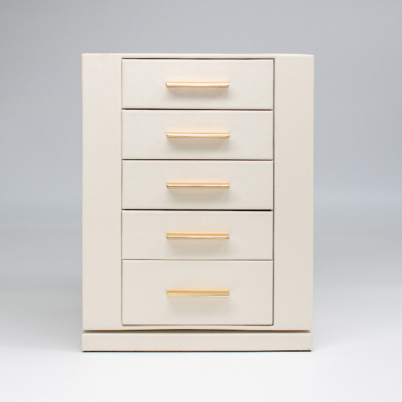Luxury Rotating PU Leather Jewelry Box
